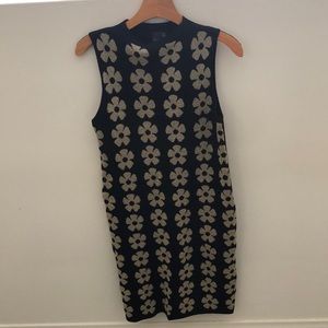 Vintage 60s Flower Print Mini Dress